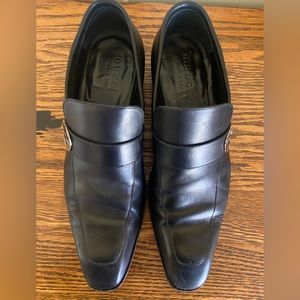 Mens Gucci Slip On Leather Shoes Size 7 1/2 D Made In Italy